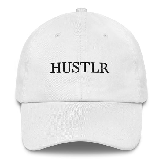 HUSTLRS White "Dad" hat